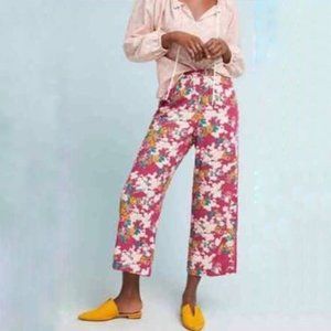 Anthropologie Brand Pink Floral Pants